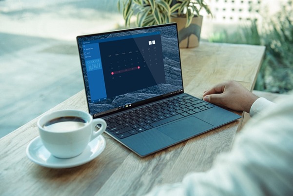 Laptop with scheduled focus calendar